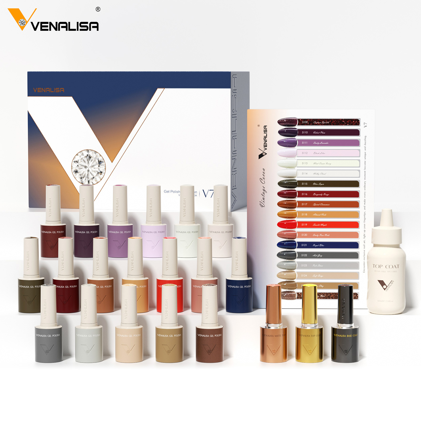 VENALISA V7 Gel Nail Polish 18 - Vintage Collectible Bottles 评论和价格