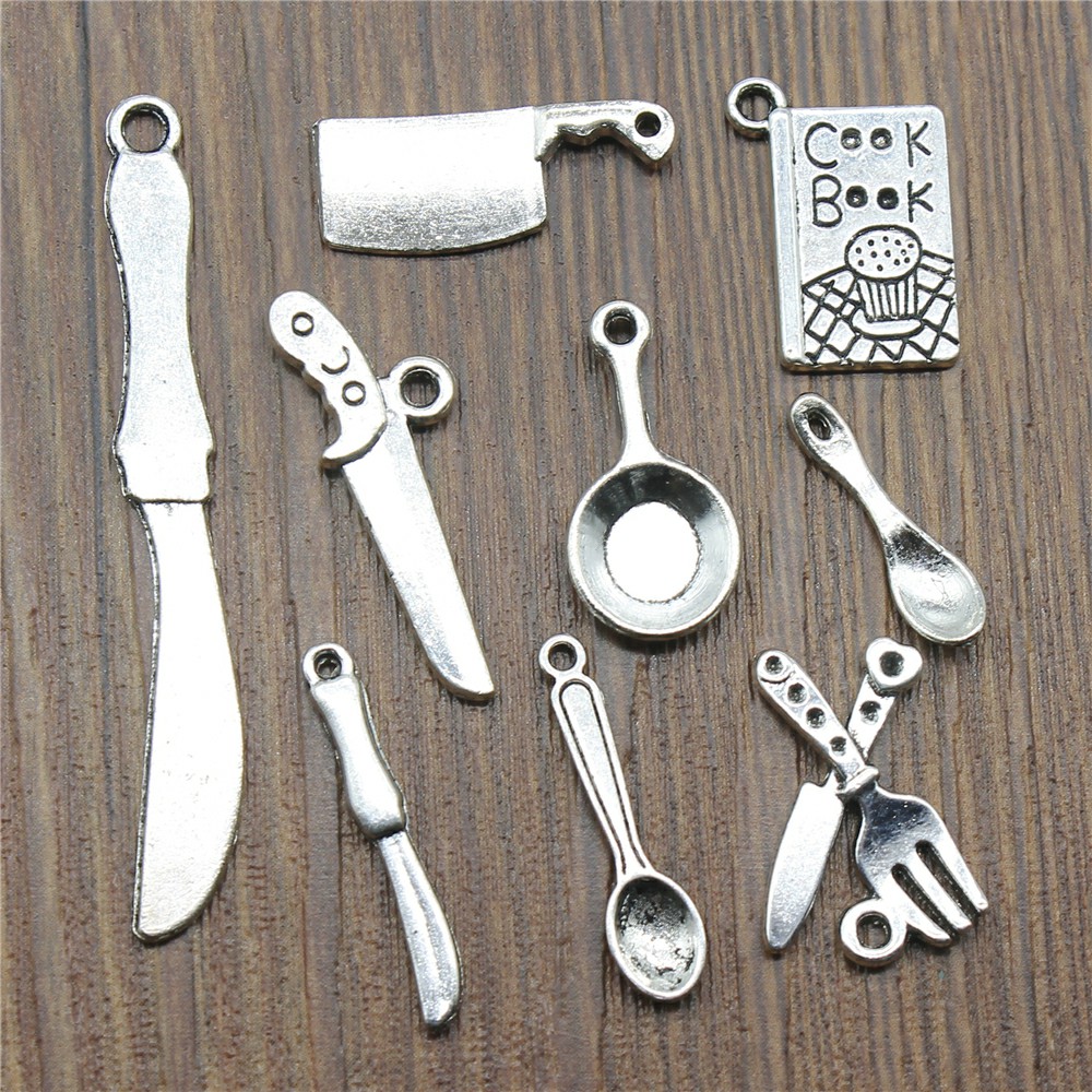 20pcs Kitchenware Charms Antiq - Vintage Collectible Spoons 评论和价格