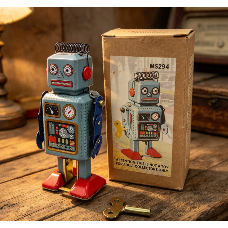 Vintage MS294 Tin Wind-Up Robo - Vintage Collectibles Store 评论和价格