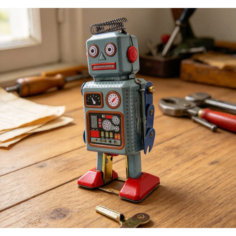 Vintage MS294 Tin Wind-Up Robo - Vintage Collectibles Store 评论和价格