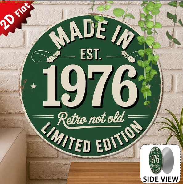 Made in 1976 Retro Not Old 2D  - Vintage Collectible Plates 评论和价格